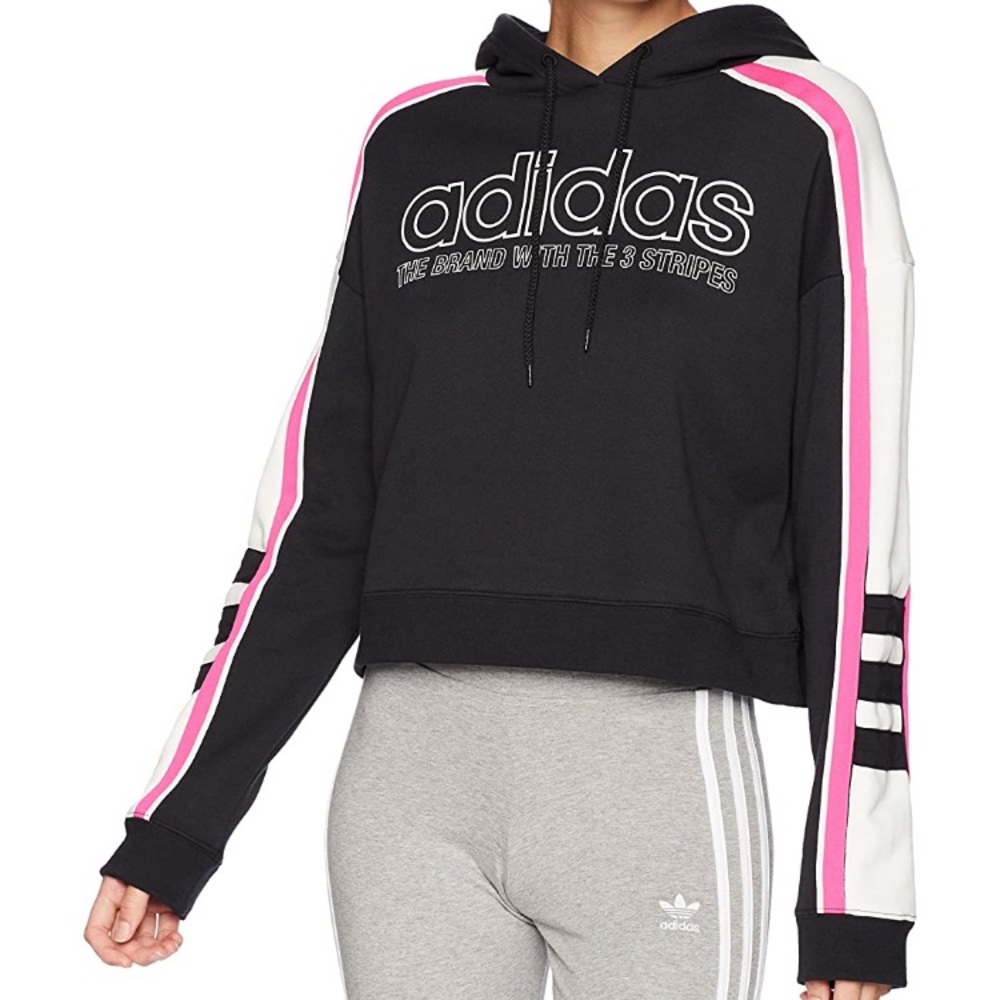 Adidas racer cropped hoodie